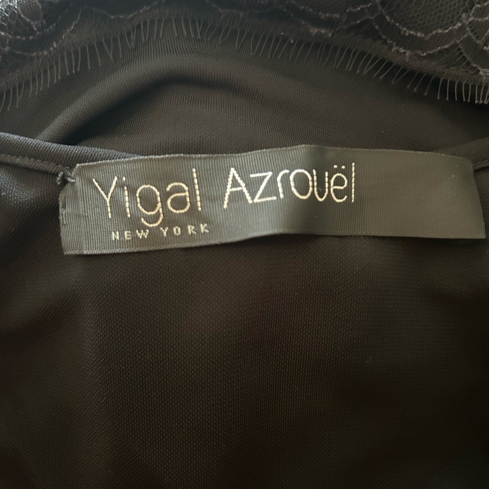 Yigal Azrouel Black Asymmetrical Ruched Cocktail Dress - Picture 8 of 10